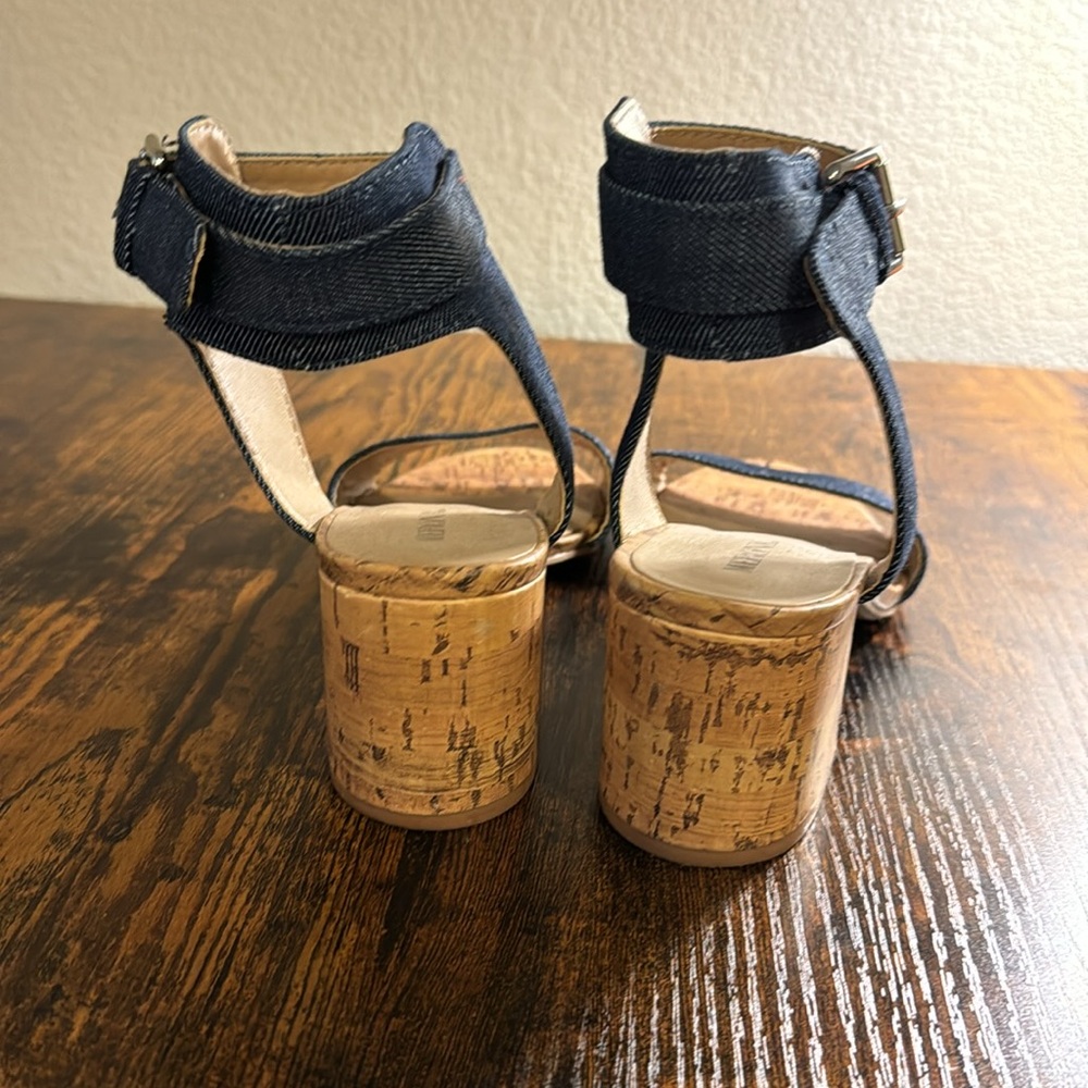Merona - Talia Quarter Strap Cork Block Heel 6 1/2 - Picture 4 of 6